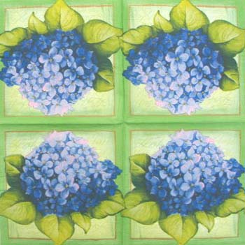 Lautasliina, hortensia