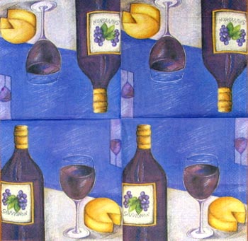 Lautasliina, viini
