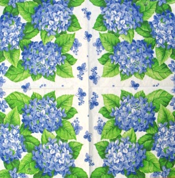 Lautasliina, hortensia