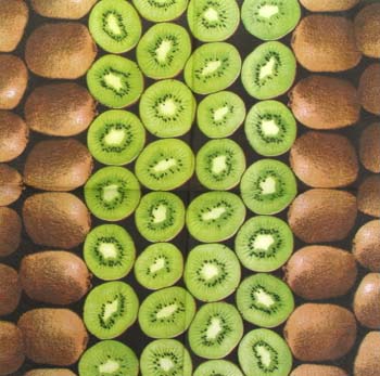 En servett, kiwi