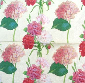 Lautasliina, hortensia