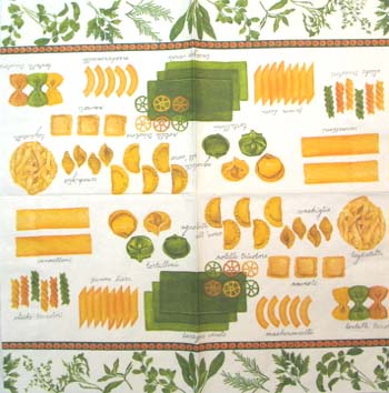 Lautasliina, pasta