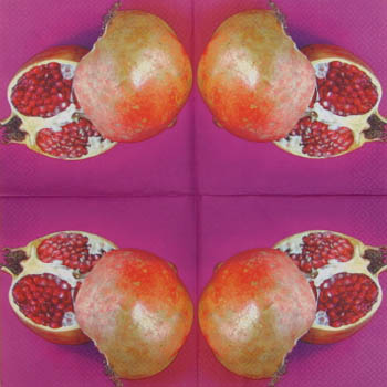 Lautasliina, granaattiomena