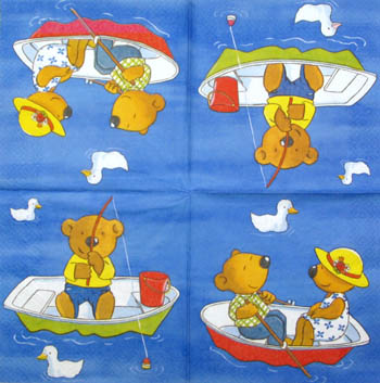 Lautasliina, nalle
