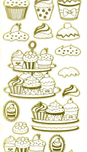 Ääriviivatarra, muffinssit
