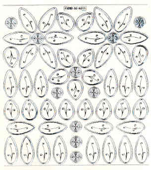 Ellipssticker SILVER