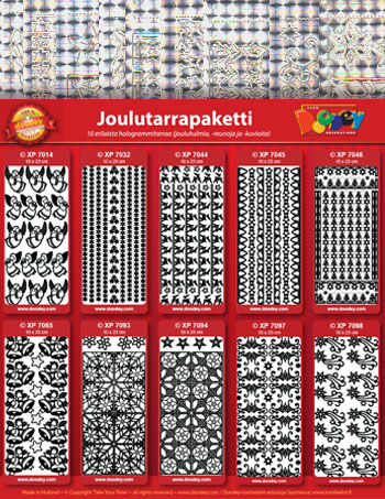 Joulutarrapaketti (10kpl) hopea
