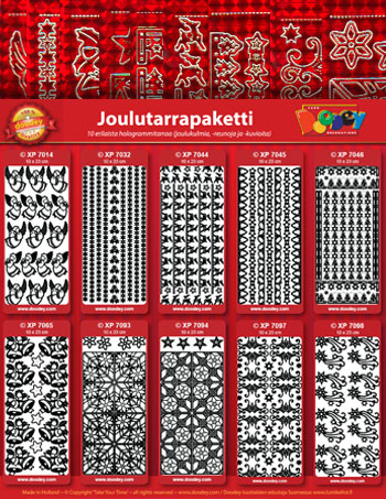 Joulutarrapaketti (10kpl) punainen