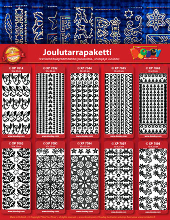 Joulutarrapaketti (10kpl) sininen