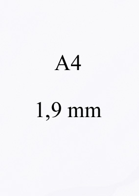 Tarralevy 1,9 mm A4