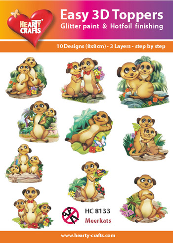 Hearty Crafts Easy 3D Toppers 3D-paketti magusti