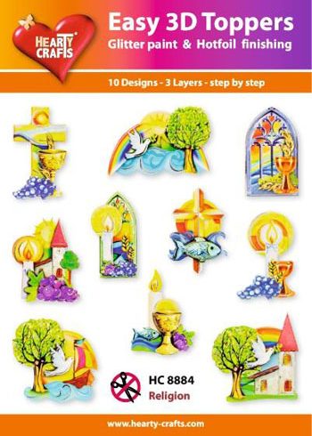 Hearty Crafts Easy 3D Toppers 3D-paketti rippi