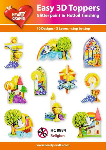 thumbnail image 2 of Hearty Crafts Easy 3D Toppers - 3D-paketti Pääsiäinen 2 of 11