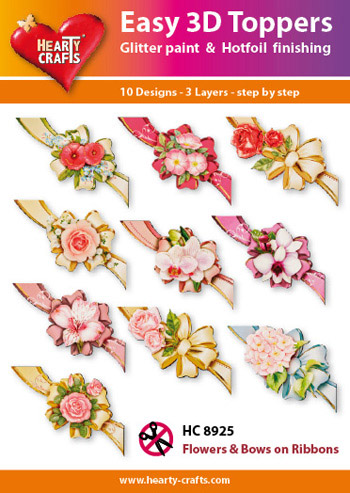 Hearty Crafts Easy 3D Toppers 3D-paketti kukkarusetit