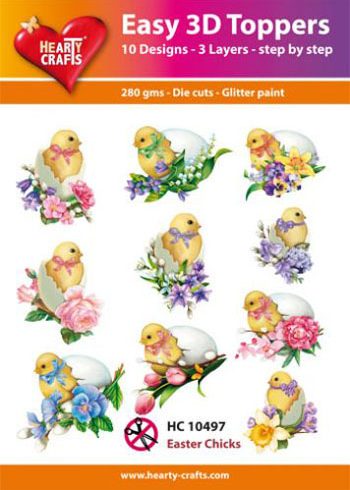 Hearty Crafts Easy 3D Toppers 3D-paketti