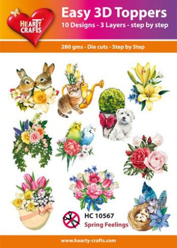 Hearty Crafts Easy 3D Toppers 3D-paketti