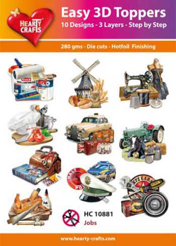 Hearty Crafts Easy 3D Toppers 3D-paketti