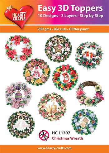 Hearty Crafts 3D-paketti joulukranssit
