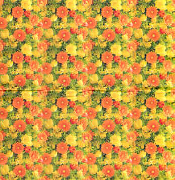En näsduk, blommor