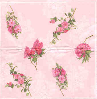 En näsduk, blommor