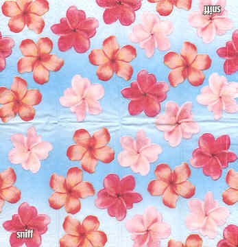 En näsduk, blommor