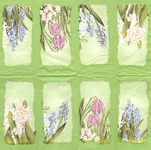En näsduk, blommor