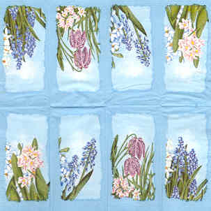 En näsduk, blommor