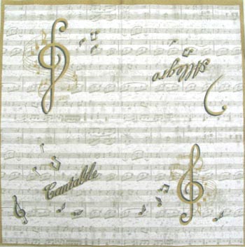 En servett, musik