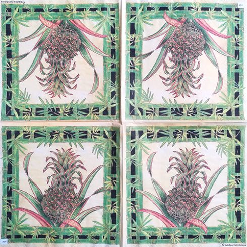 En servett, ananas