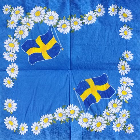 En servett, Sveriges flagga