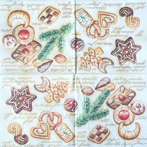 En servett, pepparkakor