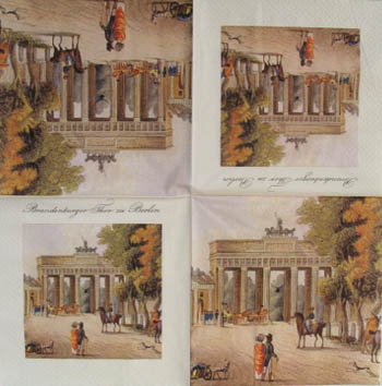 En servett, Brandenburger Tor