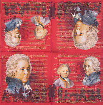 En servett, Mozart