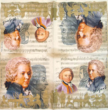 En servett, Mozart