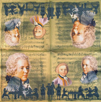 En servett, Mozart