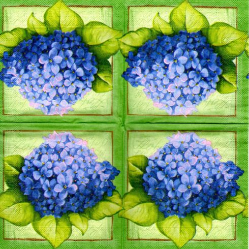 En kaffeservett, hortensia