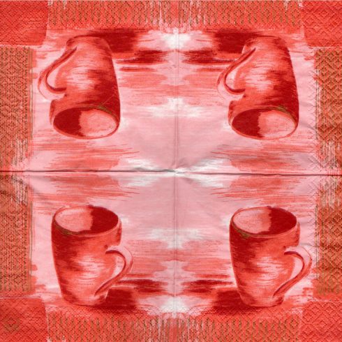 En kaffeservett, muggar