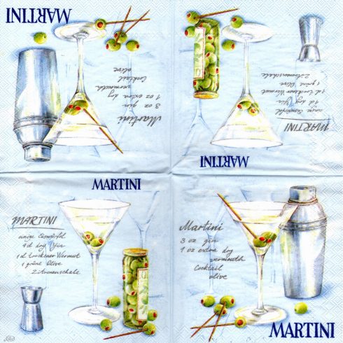 En kaffeservett, cocktail