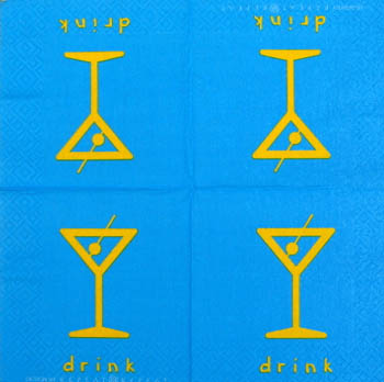 En kaffeservett, cocktail