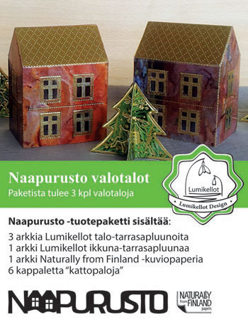 Naapurusto valotalot Mäntytalo (3kpl) tarvikepaketti