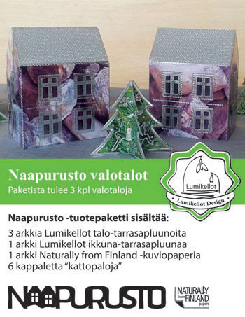 Naapurusto valotalot Kivitalo (3kpl) tarvikepaketti