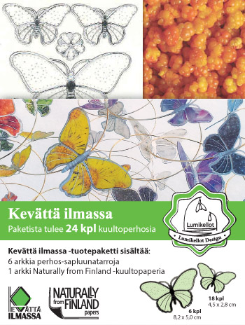 ISO Kuultoperhonen (24kpl) Loistokultasiipi