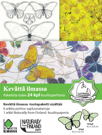 ISO Kuultoperhonen (24kpl) Sitruunaperhonen