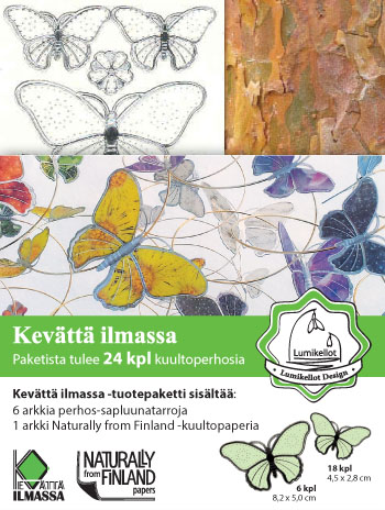 ISO Kuultoperhonen (24kpl) Ruostesiipi