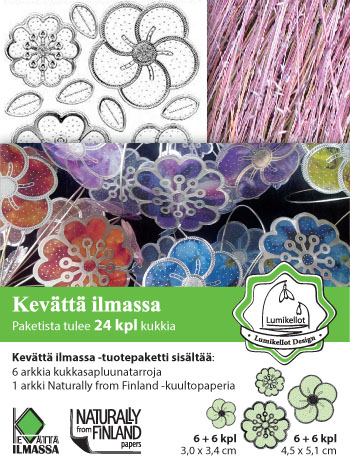 Genomskinliga blommor (24st), ROSA