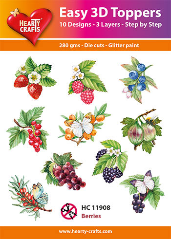 Hearty Crafts 3D-paketti Easy 3D Toppers