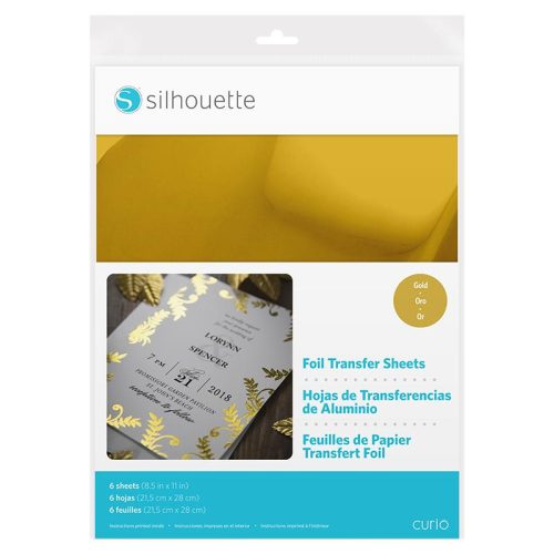 Silhouette folioarkit kulta 6 kpl