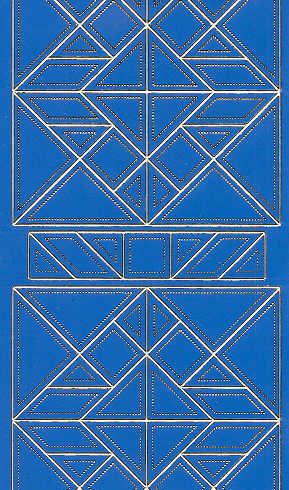 Ääriviivatarra, geometriset kuviot