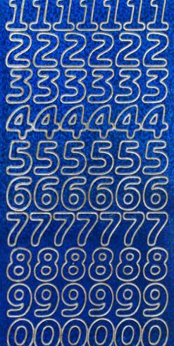 Ääriviivatarra, numerot