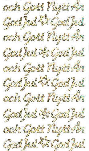 Ääriviivatarra, God Jul